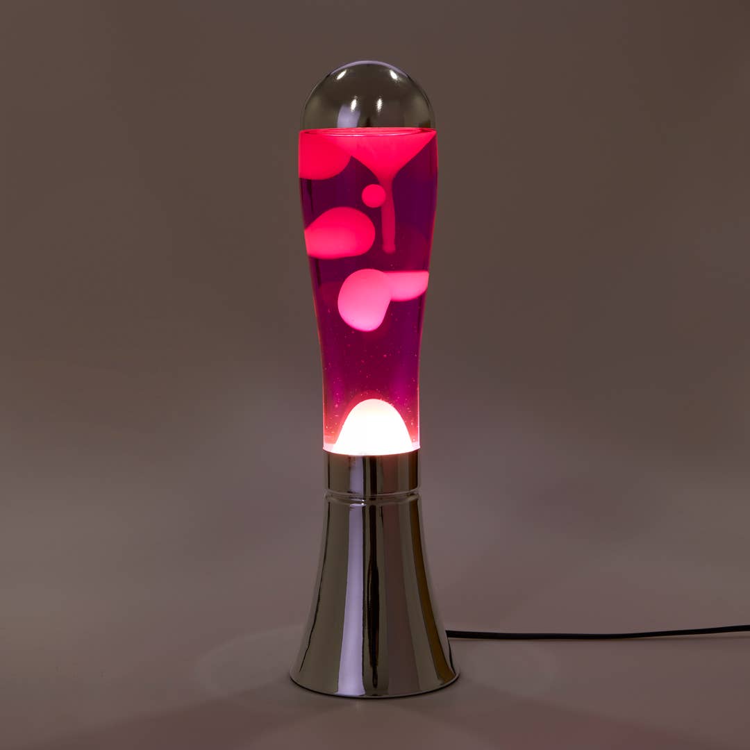 The Silver & Pink Lava Lamp
