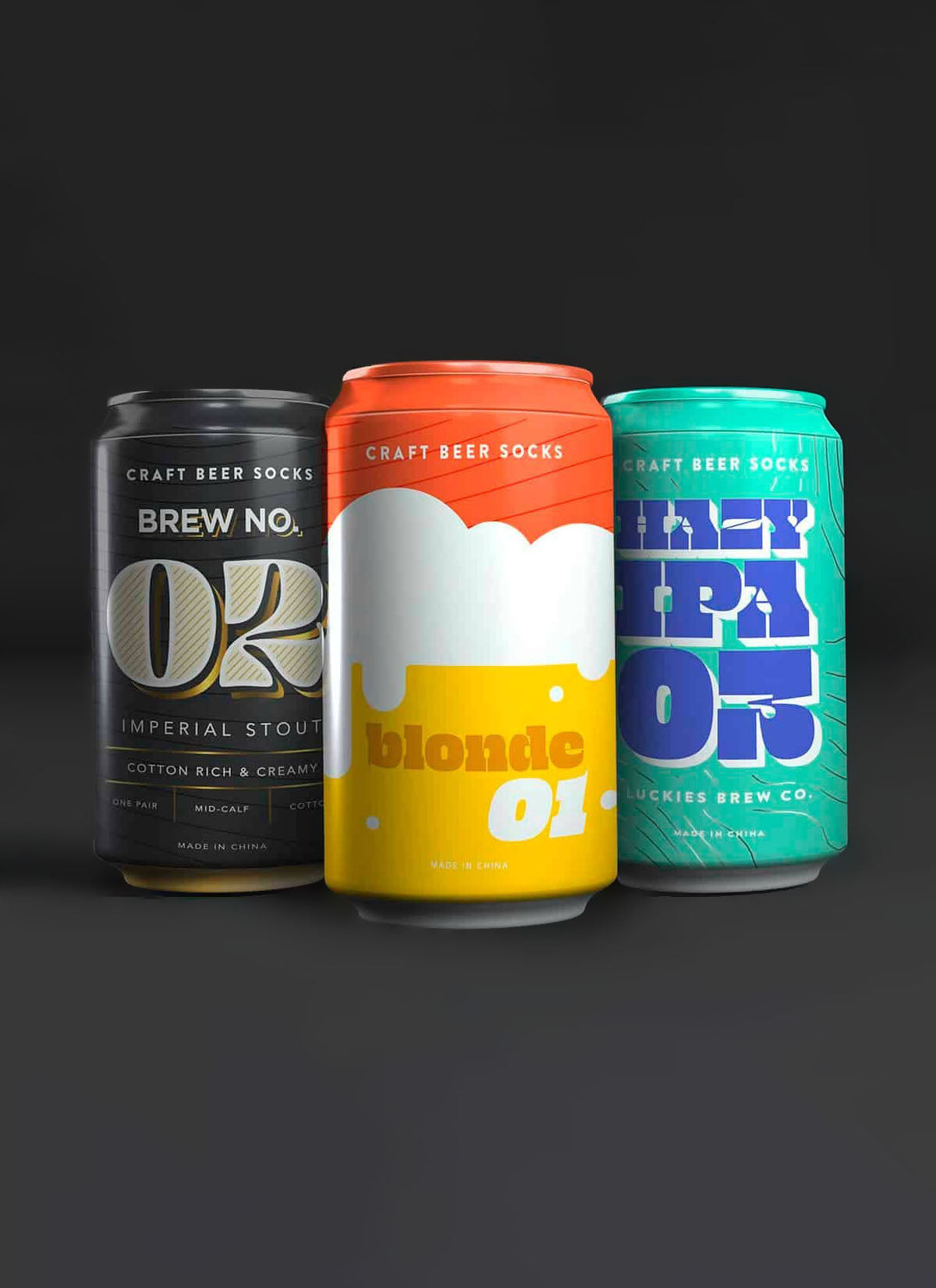 Hazy IPA Craft Beer Socks