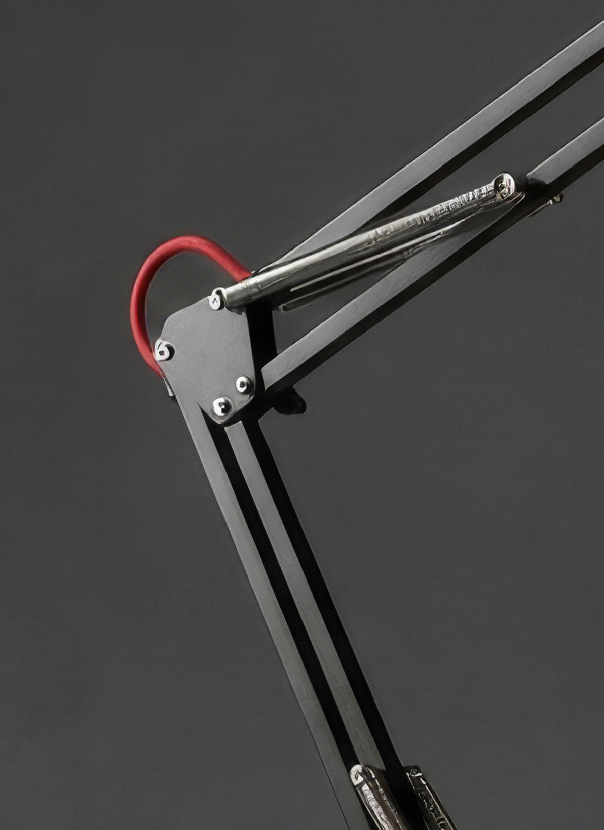 Matt Black Anglepoise Style Lamp