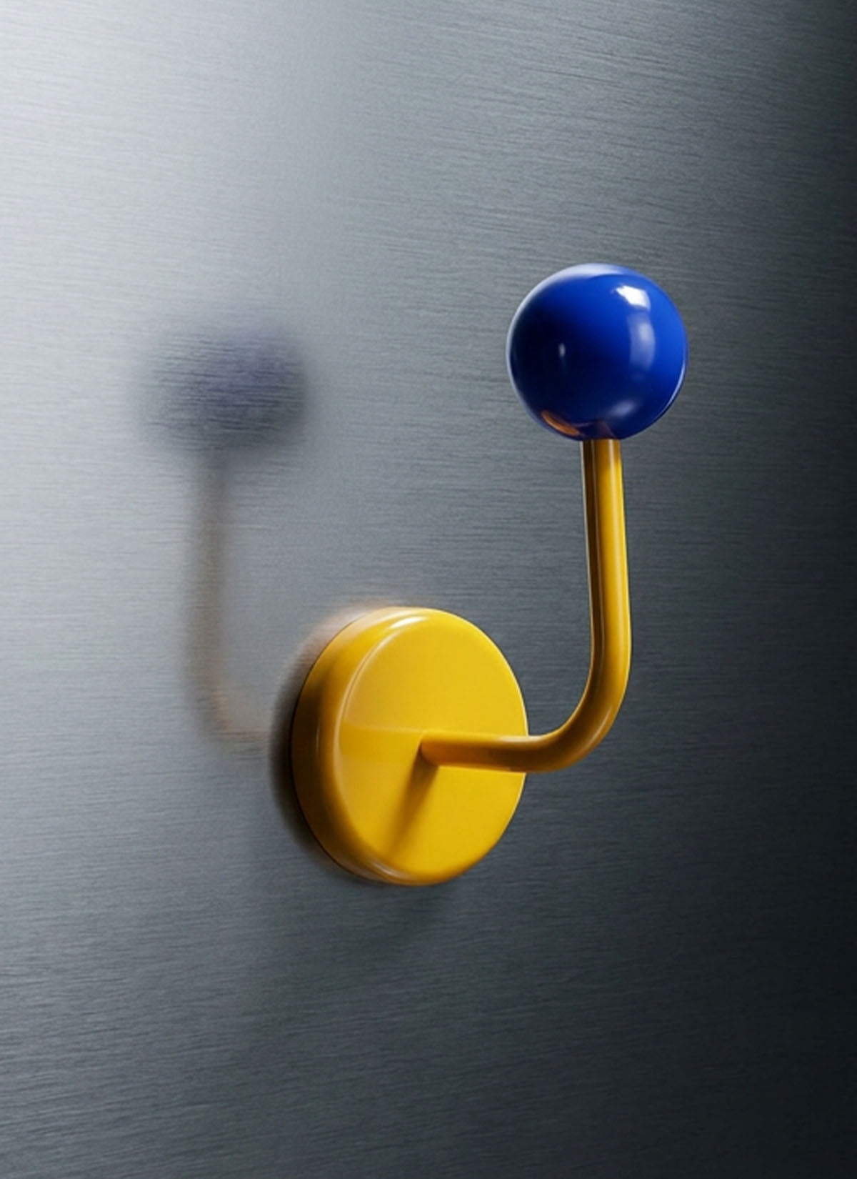 Yellow & Blue Eames Style Magnetic Hook