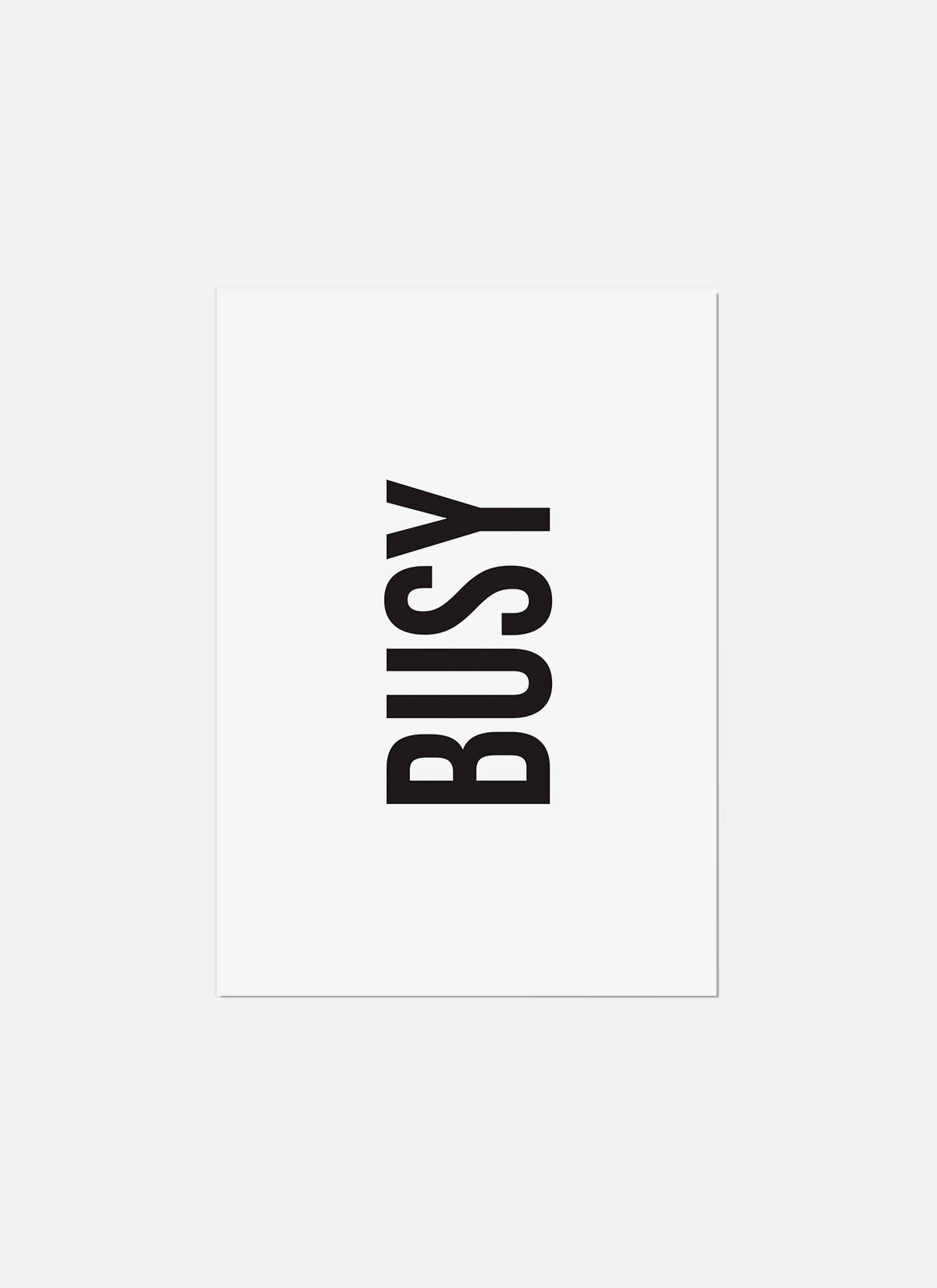 Busy Postcard