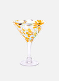 Cirtus Print Martini Glass