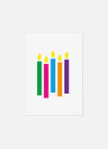 Colour Candles Greeting Card