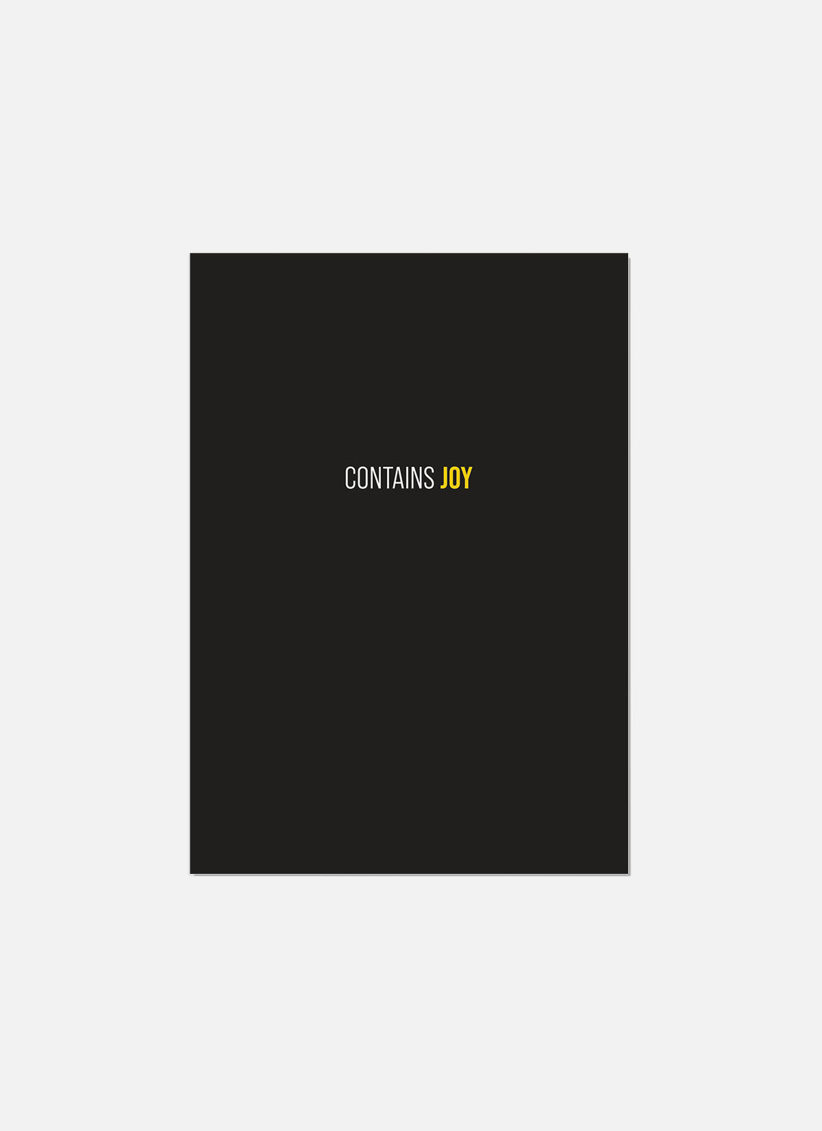 Contains Joy Greeting Card