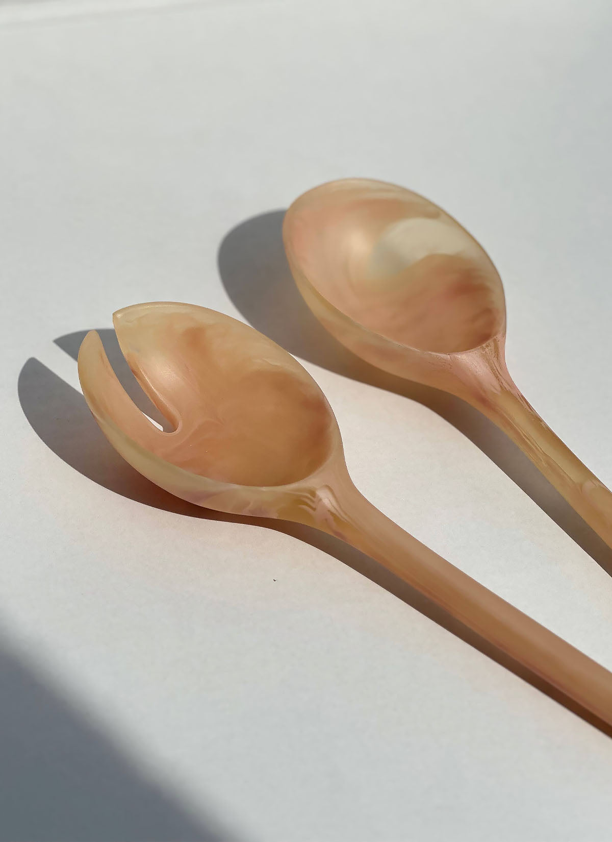 Coral Salad Servers