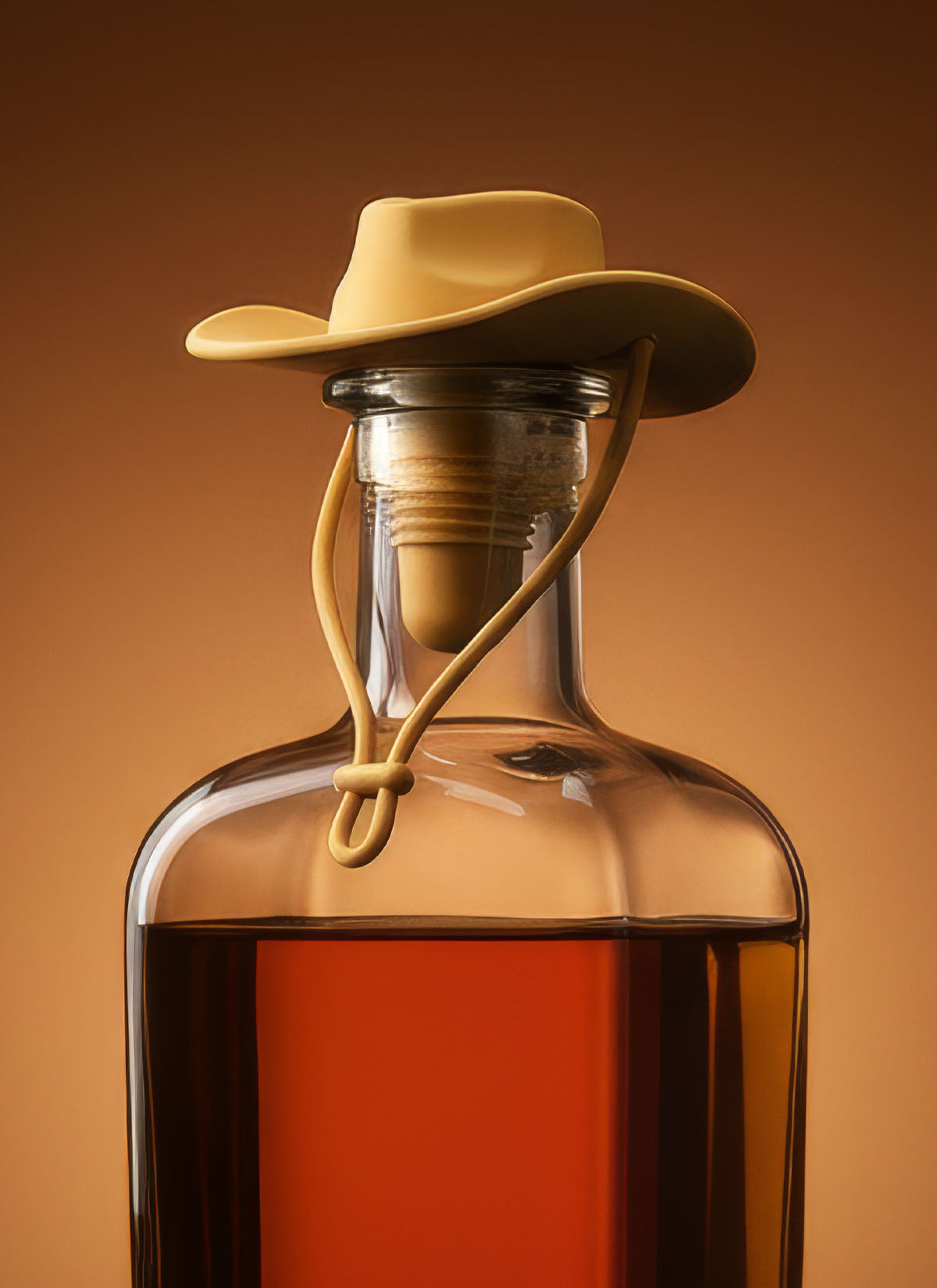 Mustard Cowboy Hat Bottle Stop