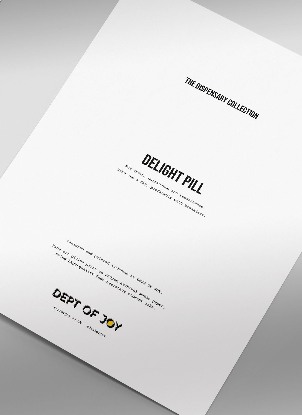 Delight Pill Art Print