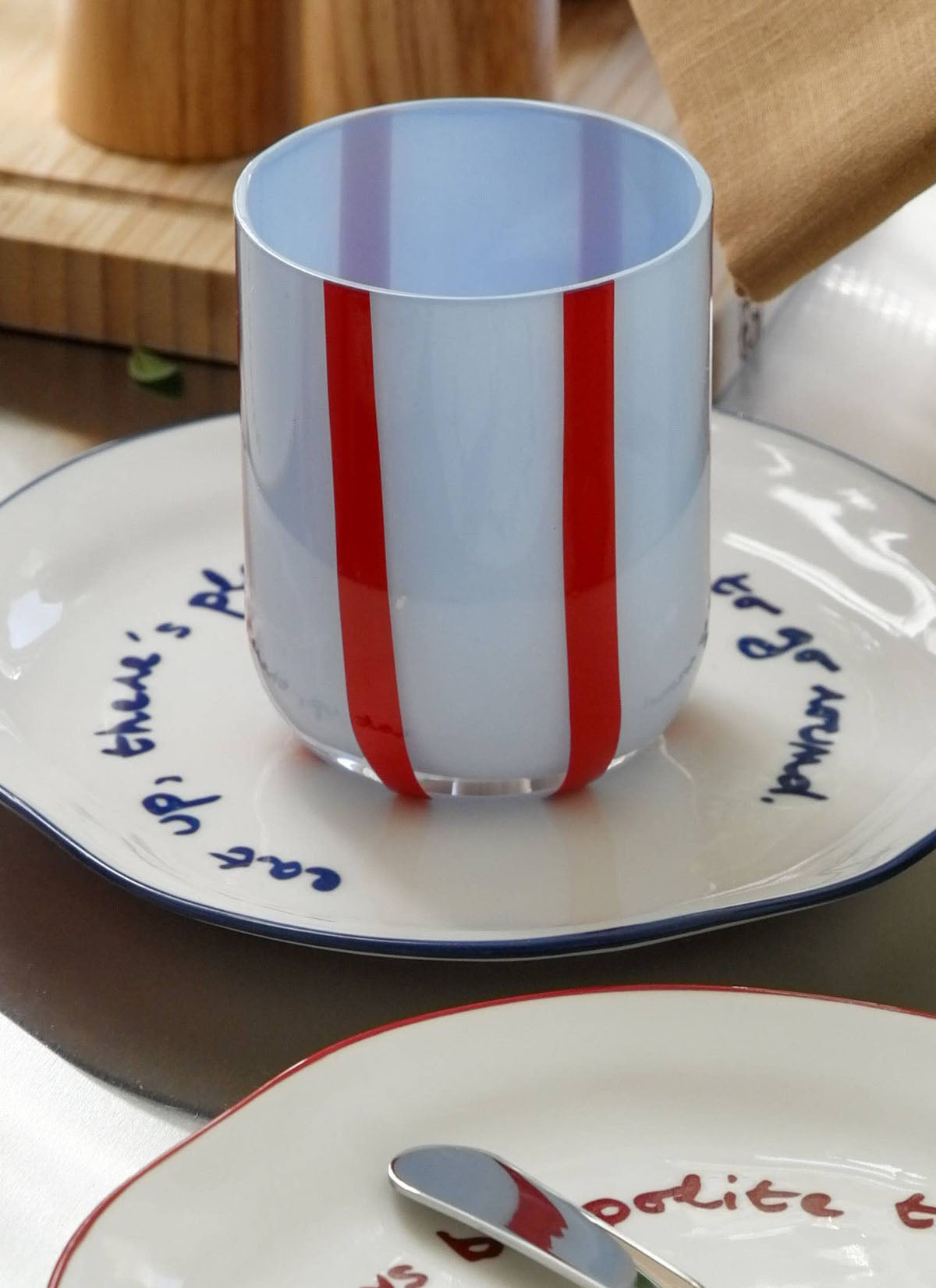 'eat up there's plenty more...' Plate