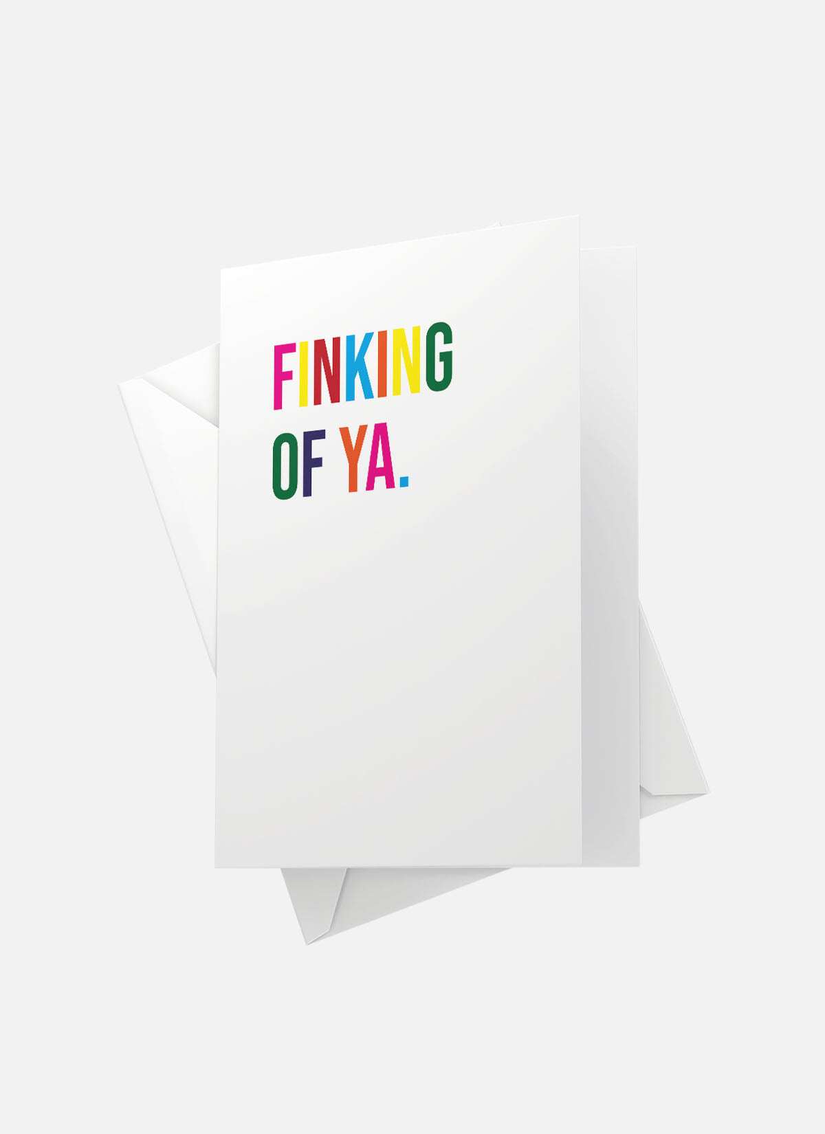 Finking Of Ya Greeting Card