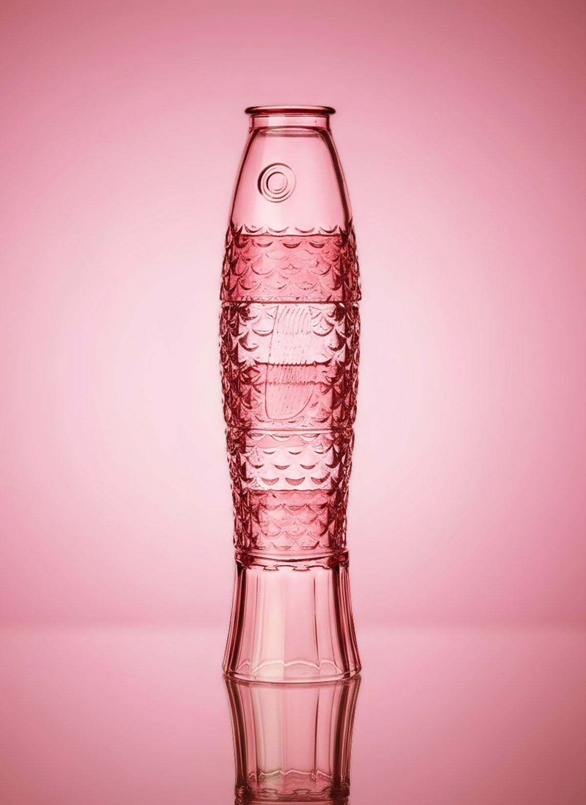 Fish Stacking Glass - Set of 4 Pink