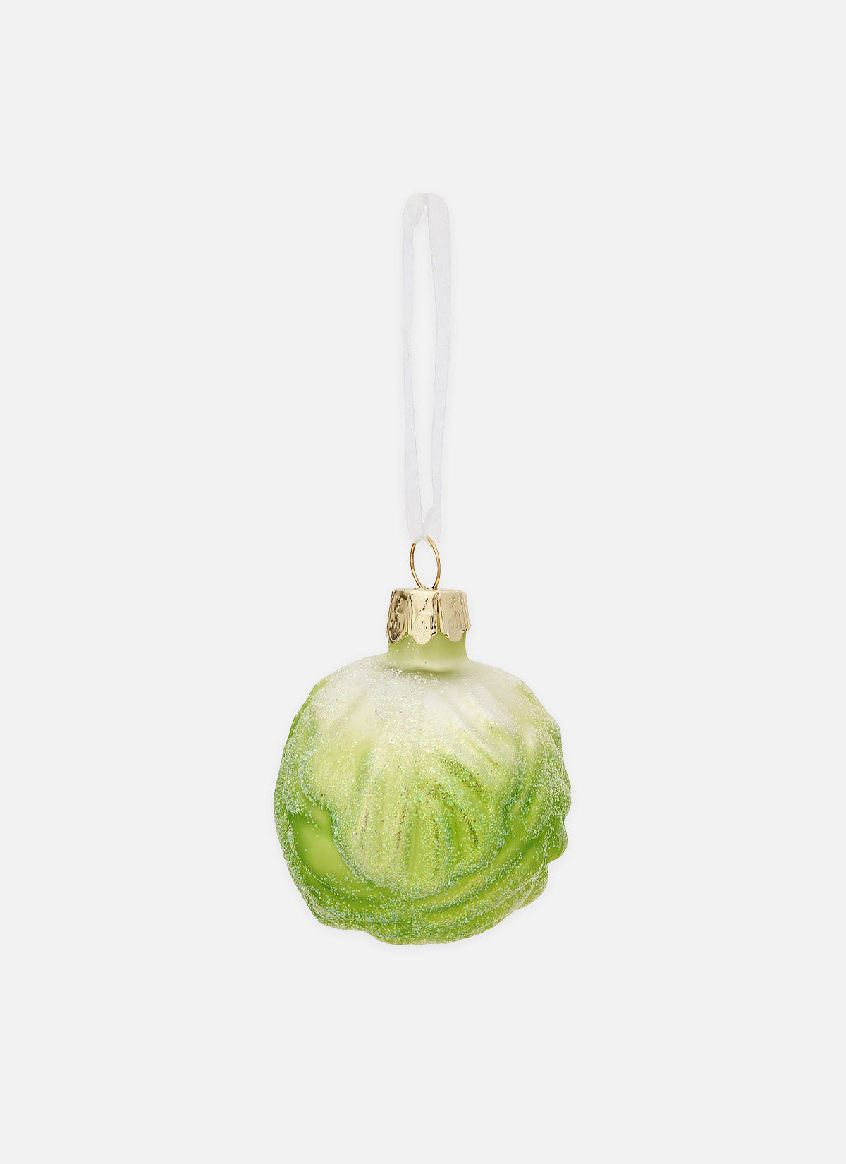Brussel Sprout Glitter Bauble