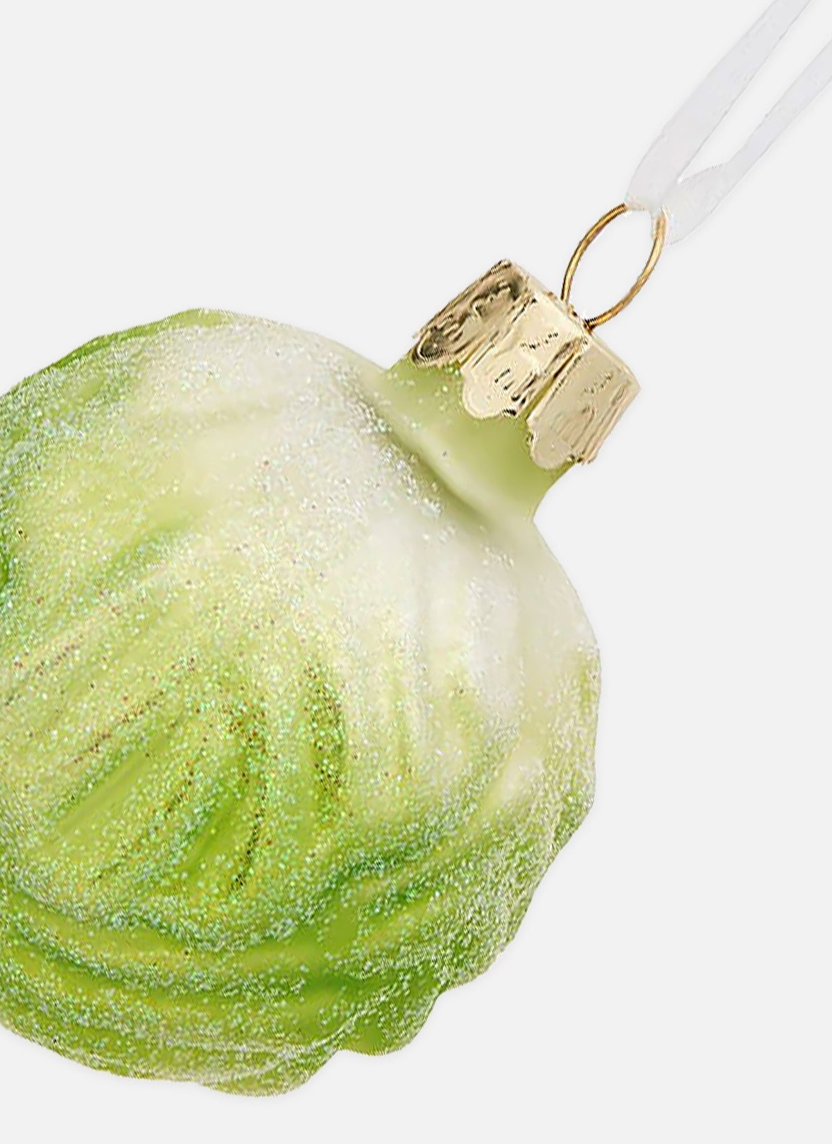 Brussel Sprout Glitter Bauble