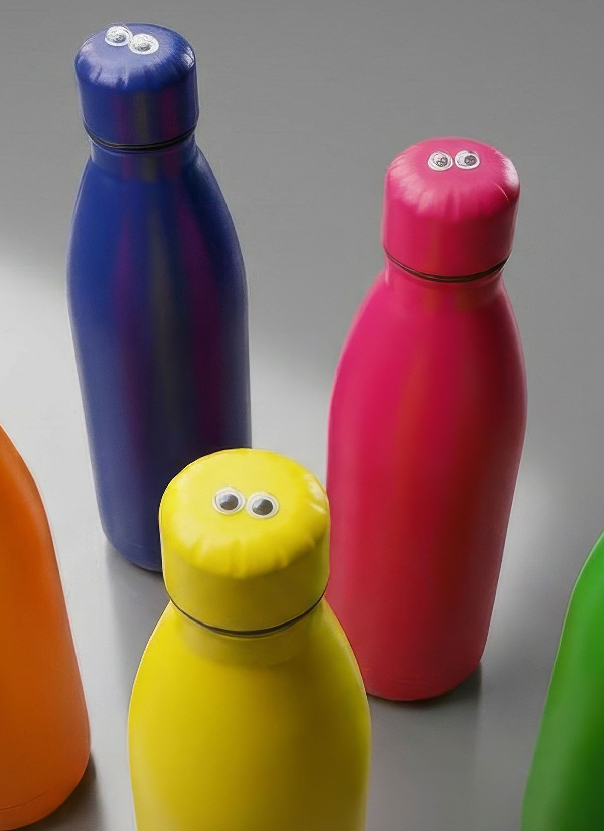 Blue Googly Eyes Water Bottle