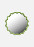 Lime Wave Wall Mirror