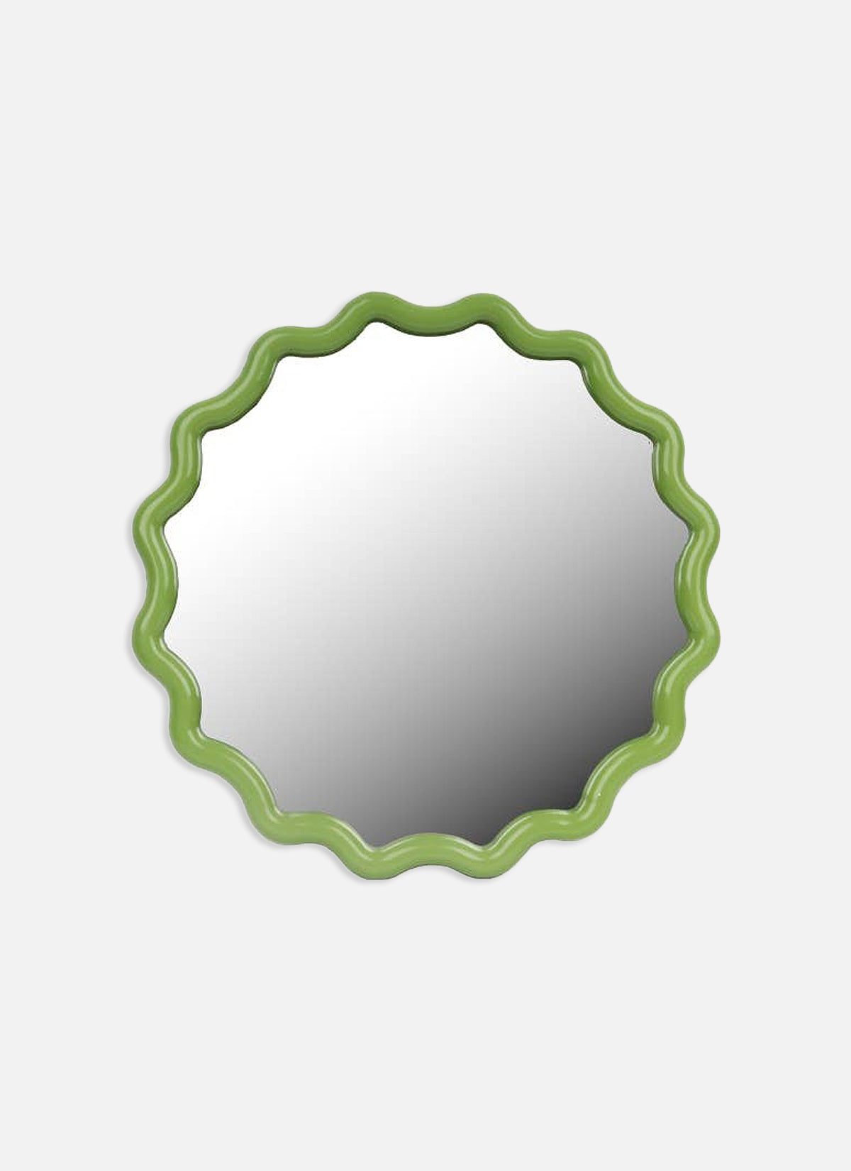 Lime Wave Wall Mirror