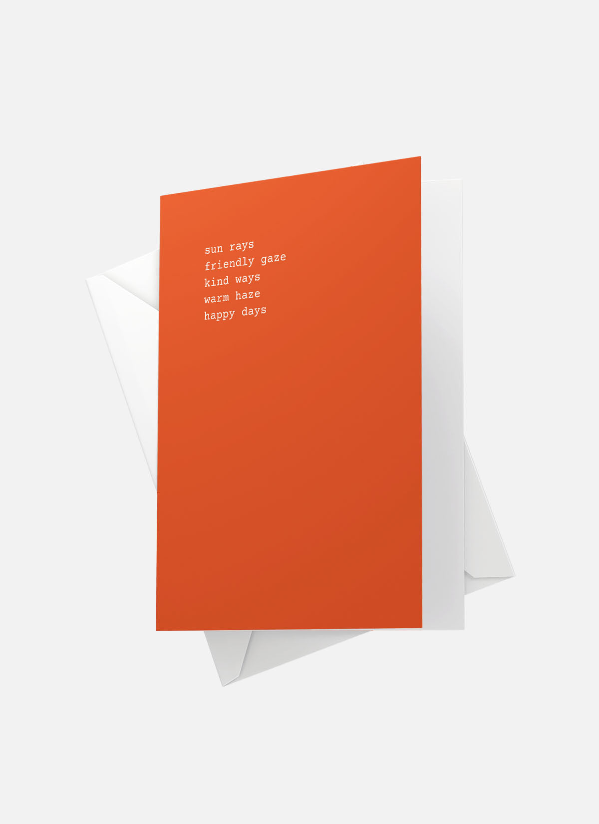 Hazey Poem Greeting Card