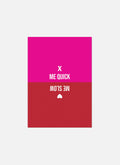 X ME QUICK Postcard