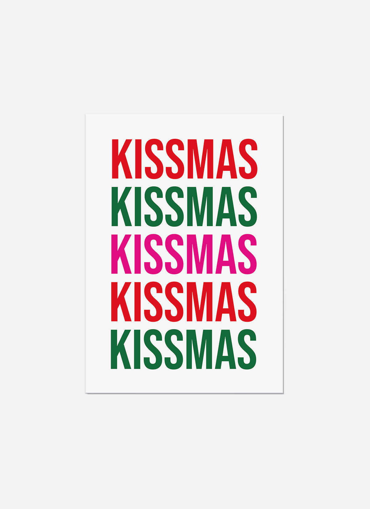 Kissmas Christmas Card