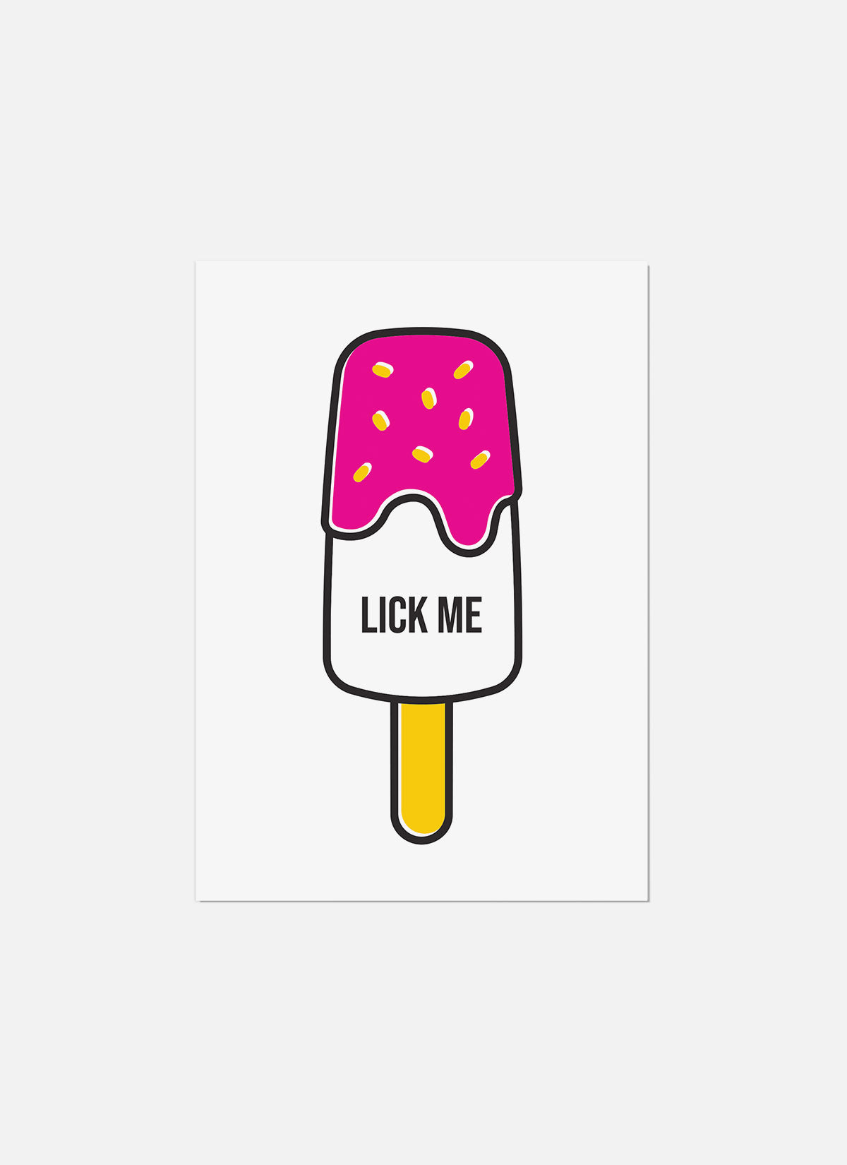 LICK ME Postcard