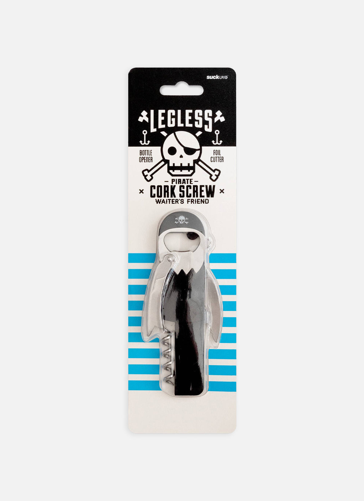 Legless Pirate Bottle Opener & Corkscrew