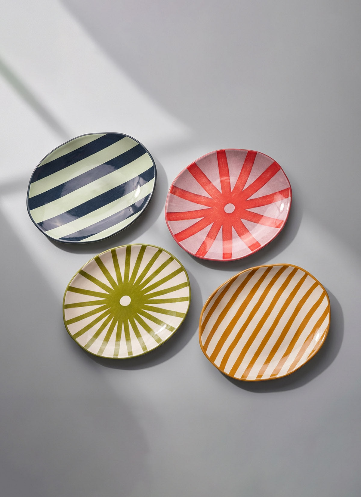 Hand Painted Appetizer Plates