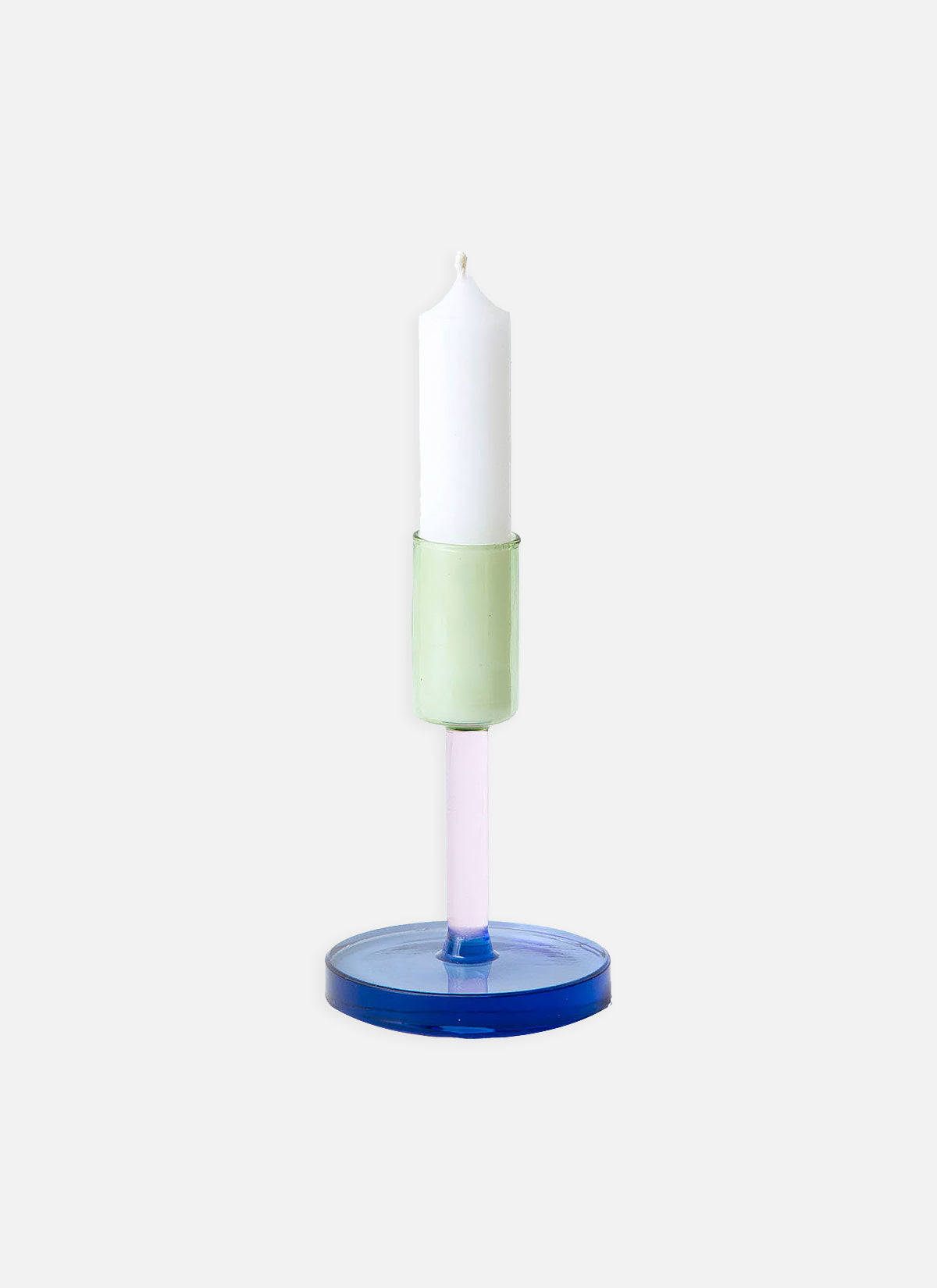 Medium Glass Candlestick