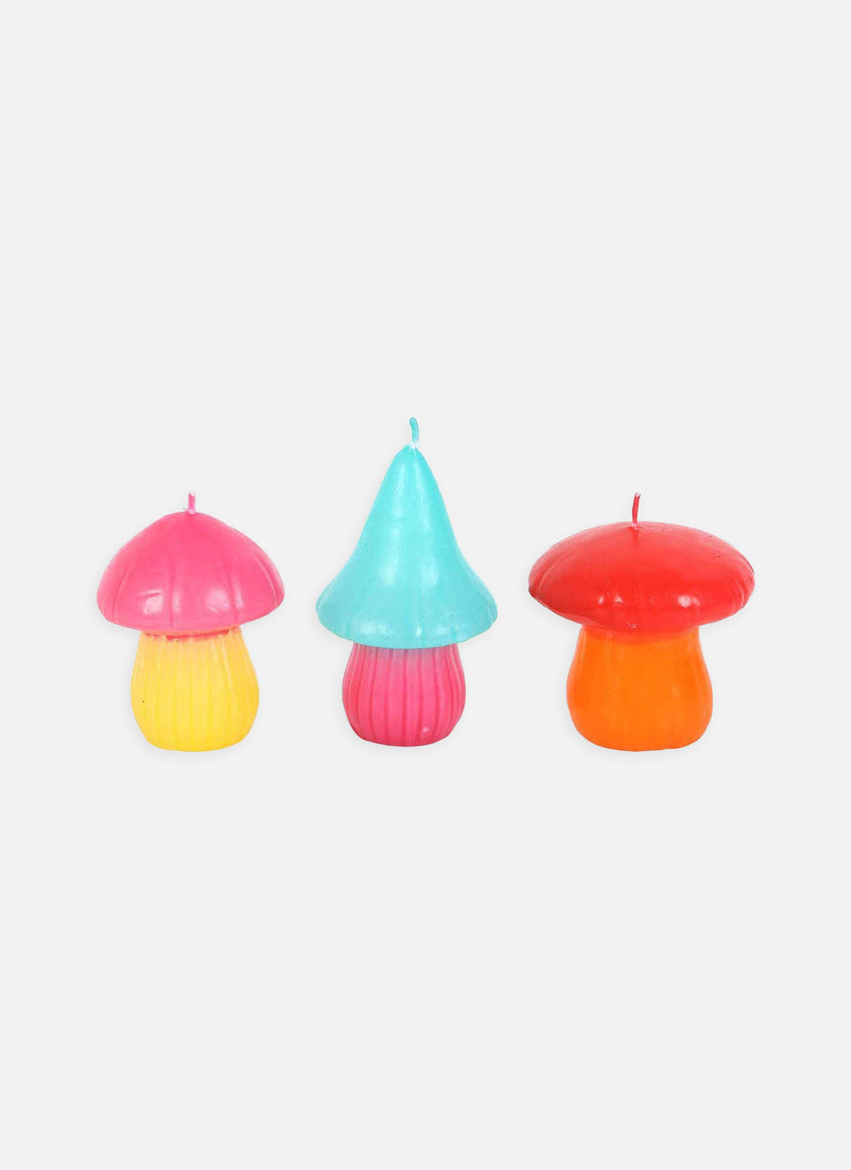 Set of 3 Mushroom Candles