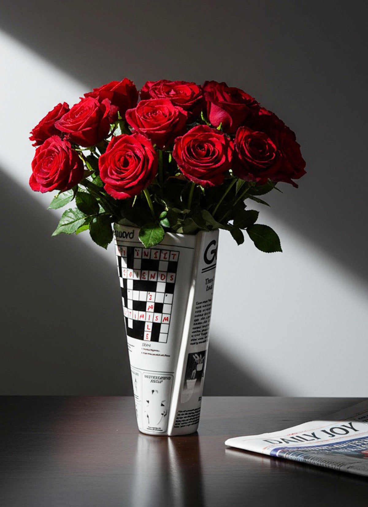Newspaper Vase