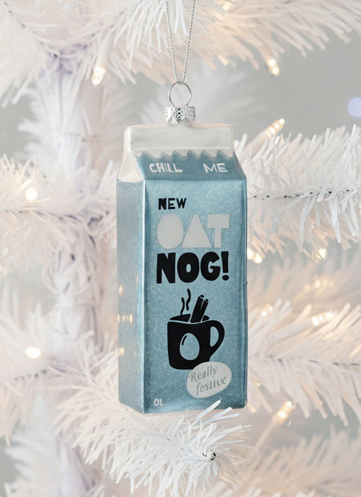 Oat Nog Glass Bauble