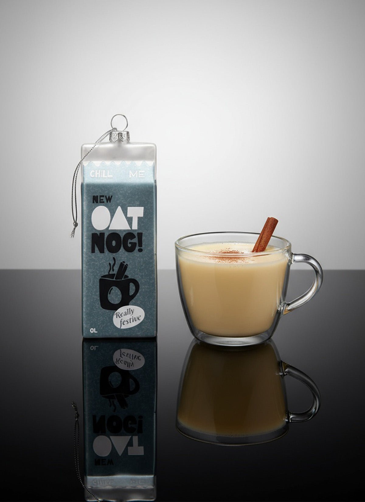 Oat Nog Glass Bauble