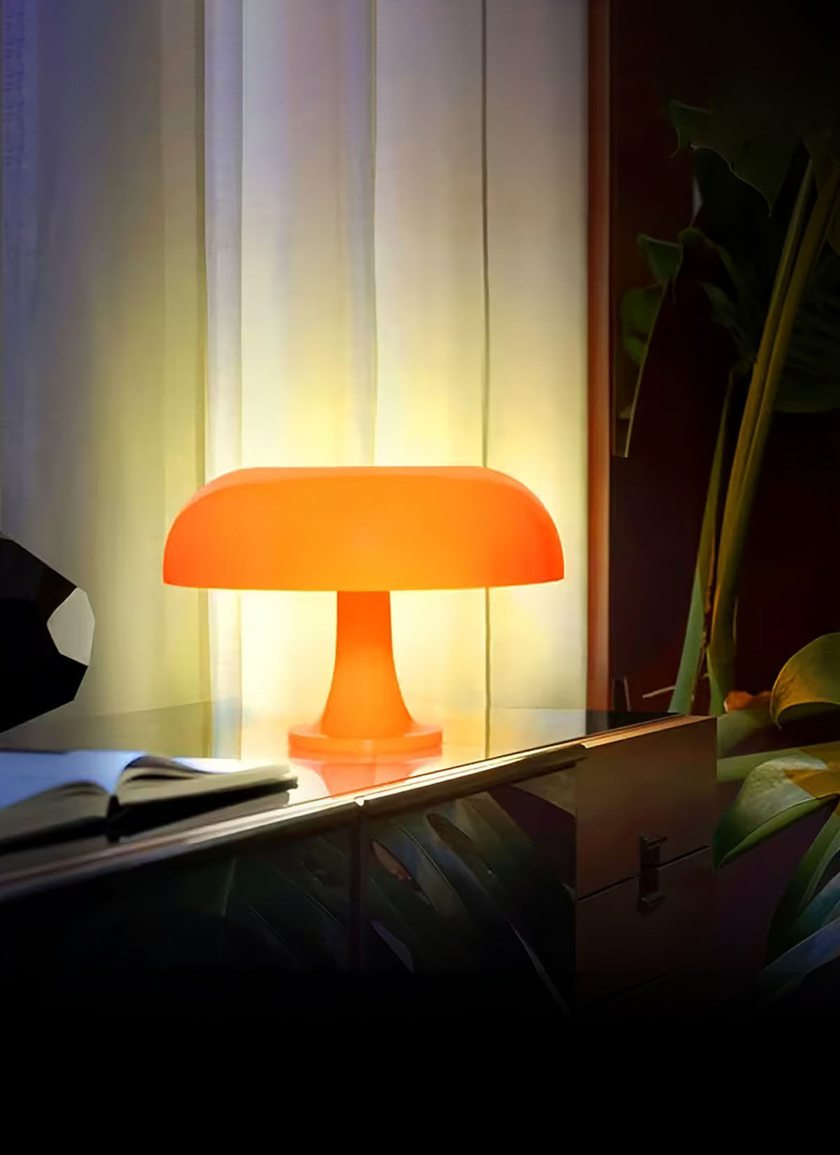 Orange Mushroom Light
