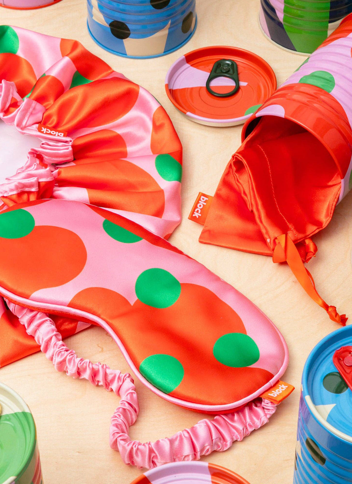 Tinned Goods - Shower Cap & Eye Mask