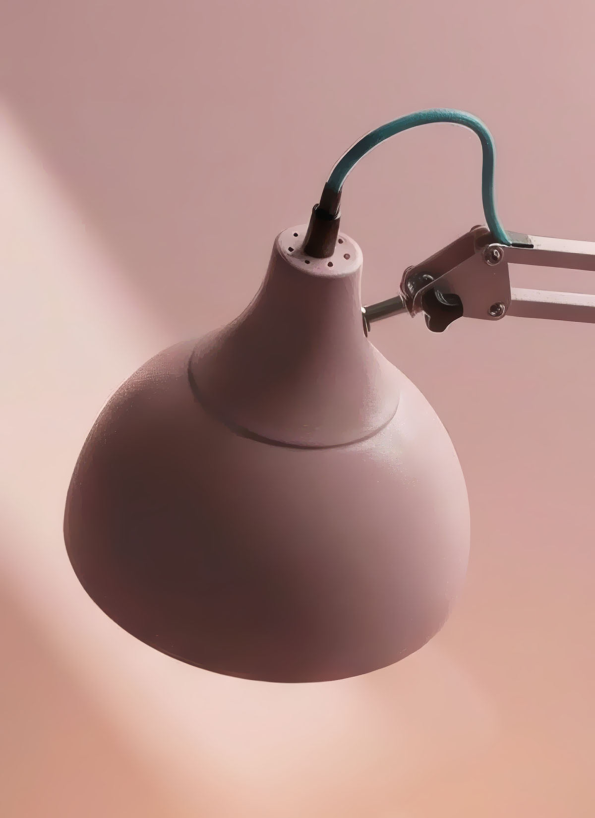 Matt Pink Anglepoise Style Lamp