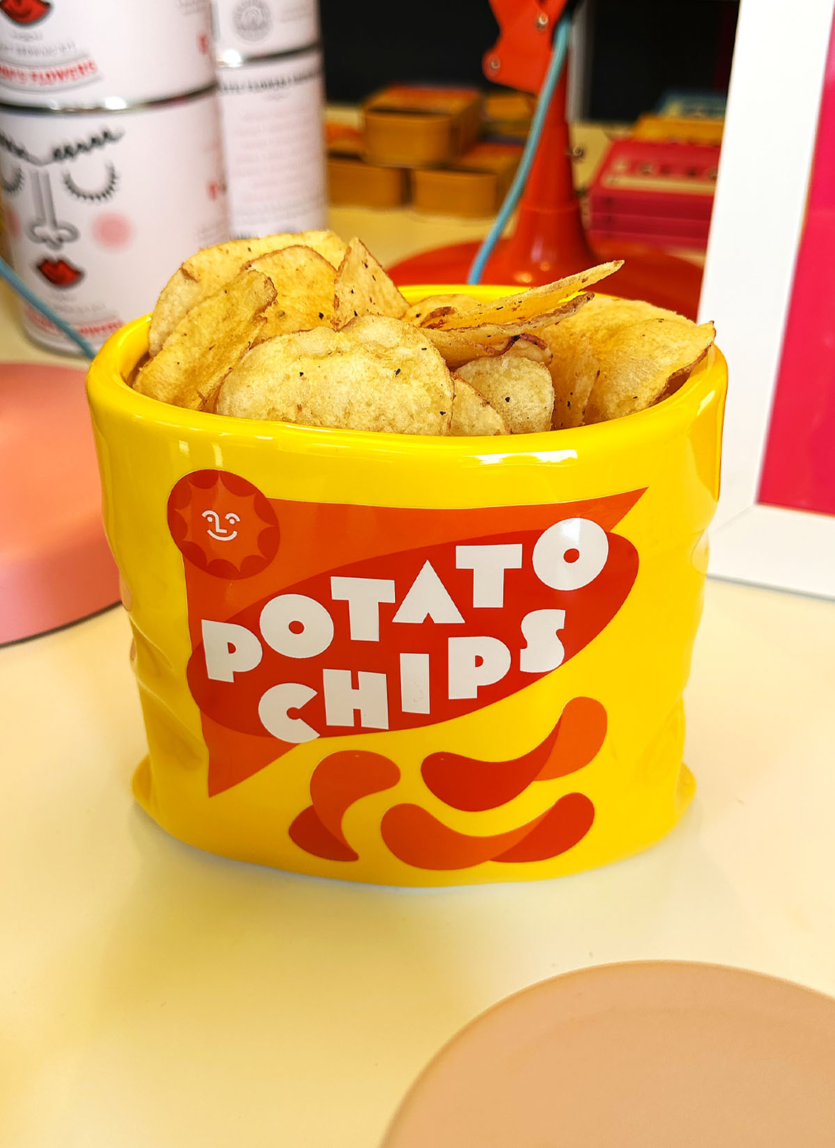 Ceramic Potato Chips Vase