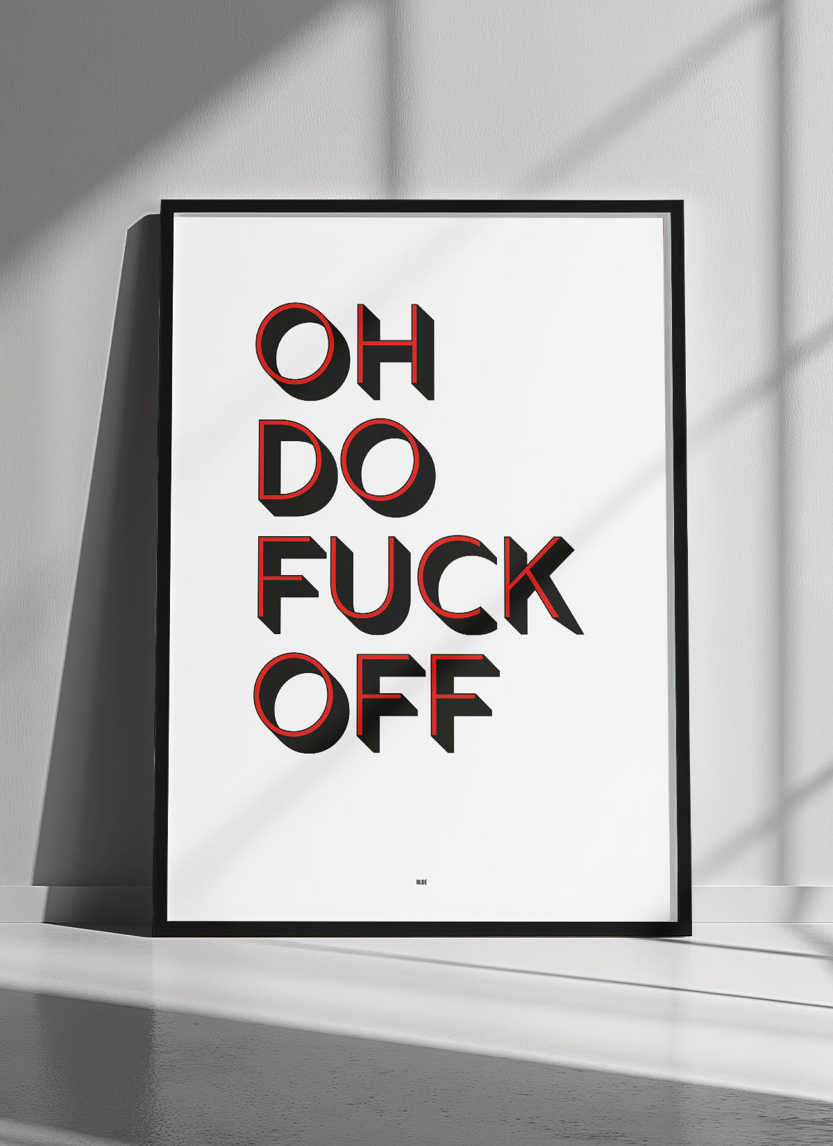 Rude Art Print