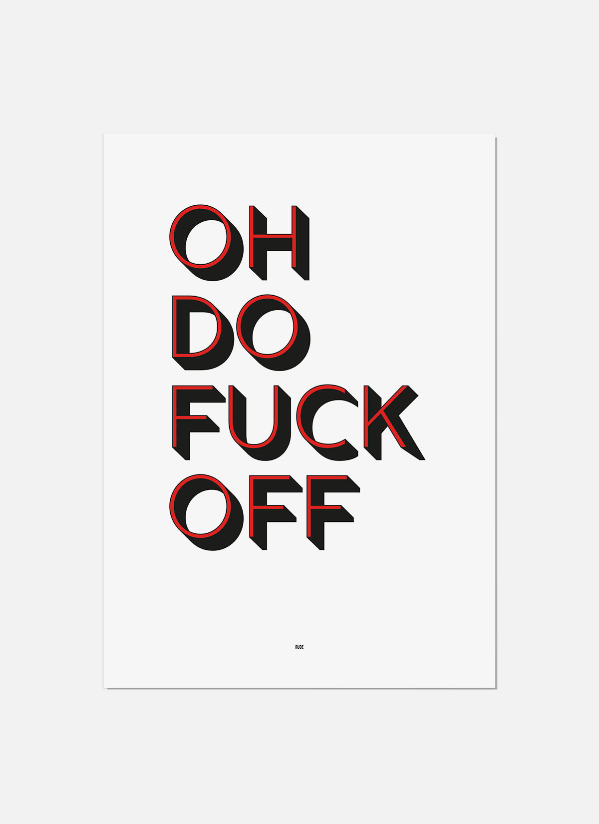 Rude Art Print