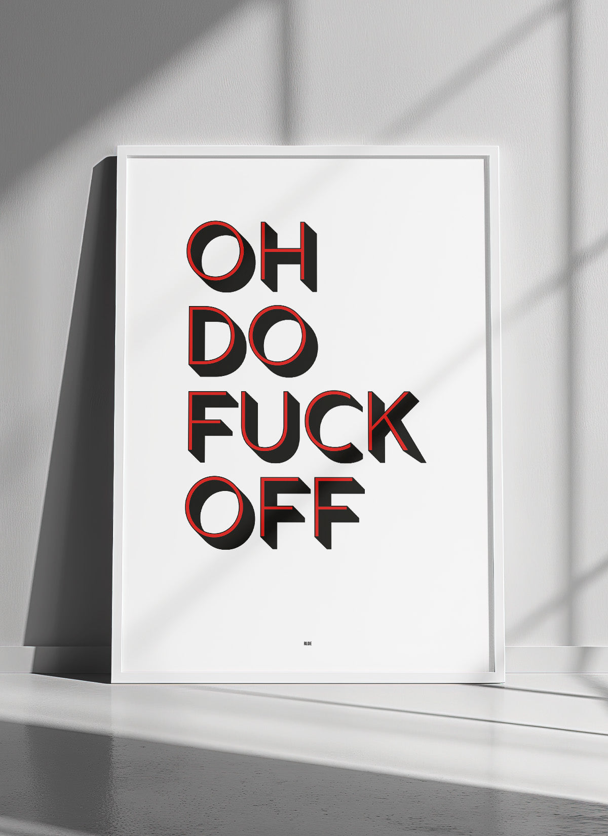 Rude Art Print