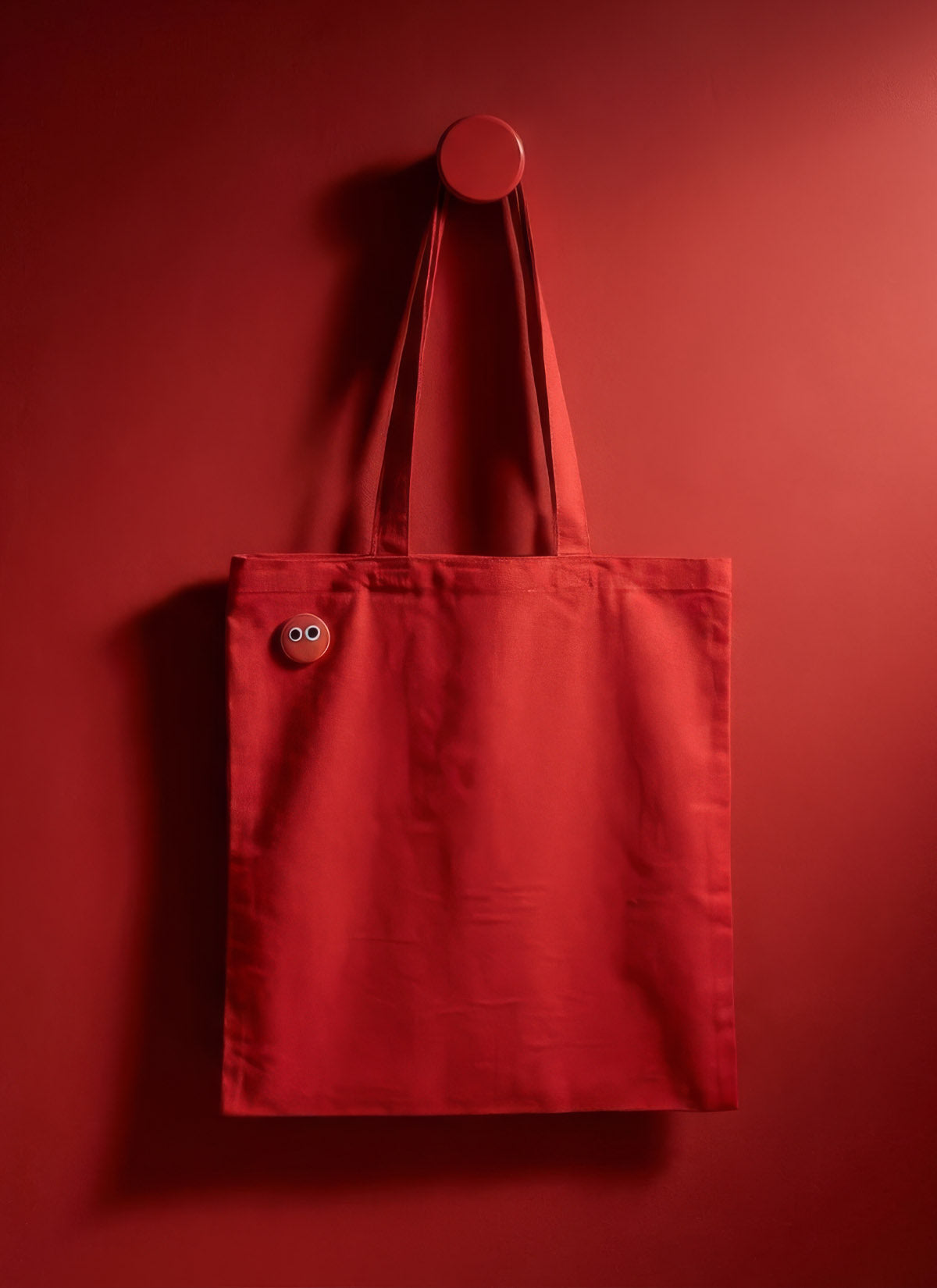Red Googly Eyes Tote Bag