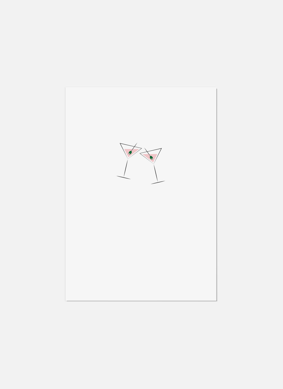 Shaken Not Stirred Greeting Card