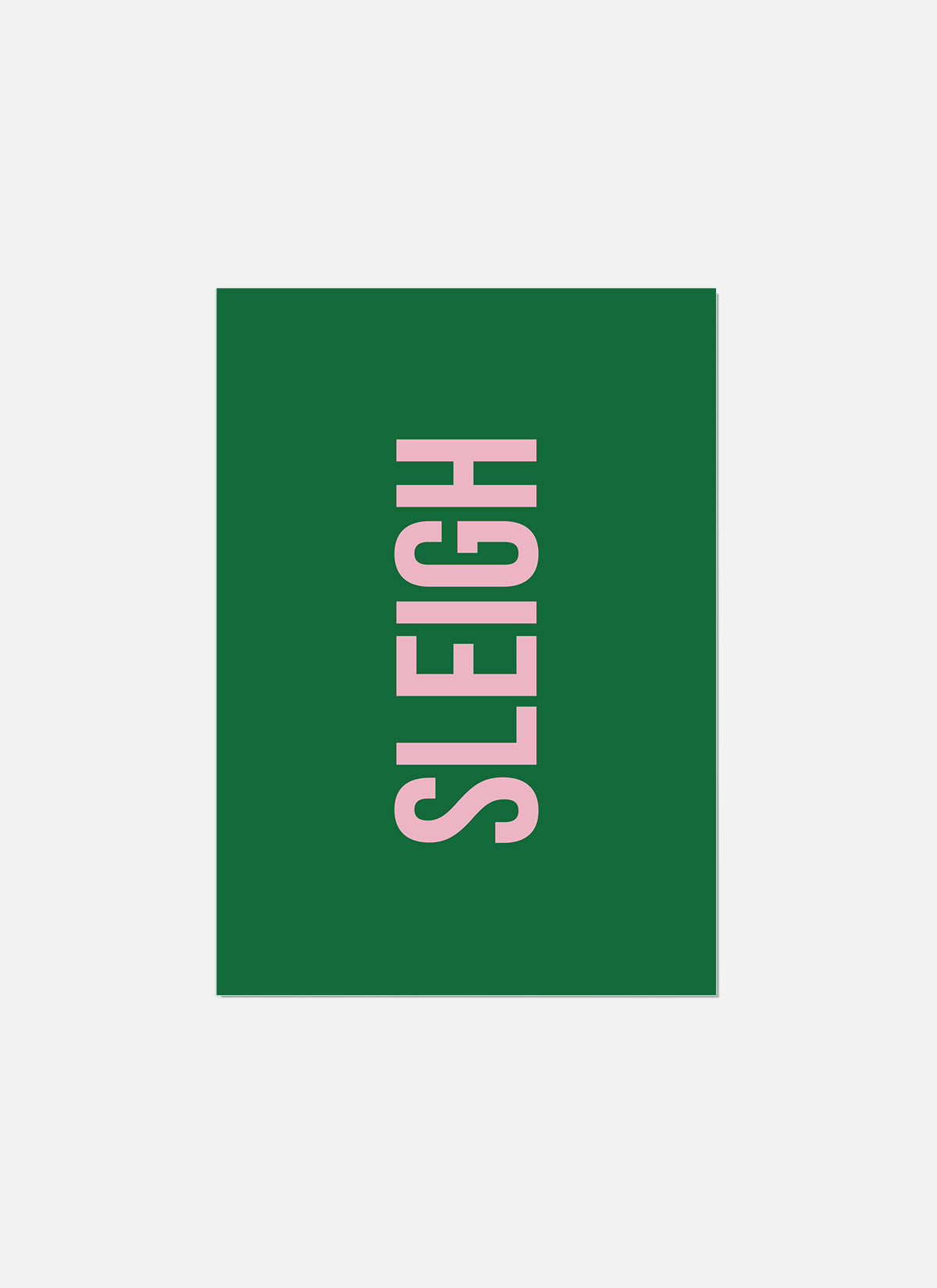 Sleigh Christmas Card