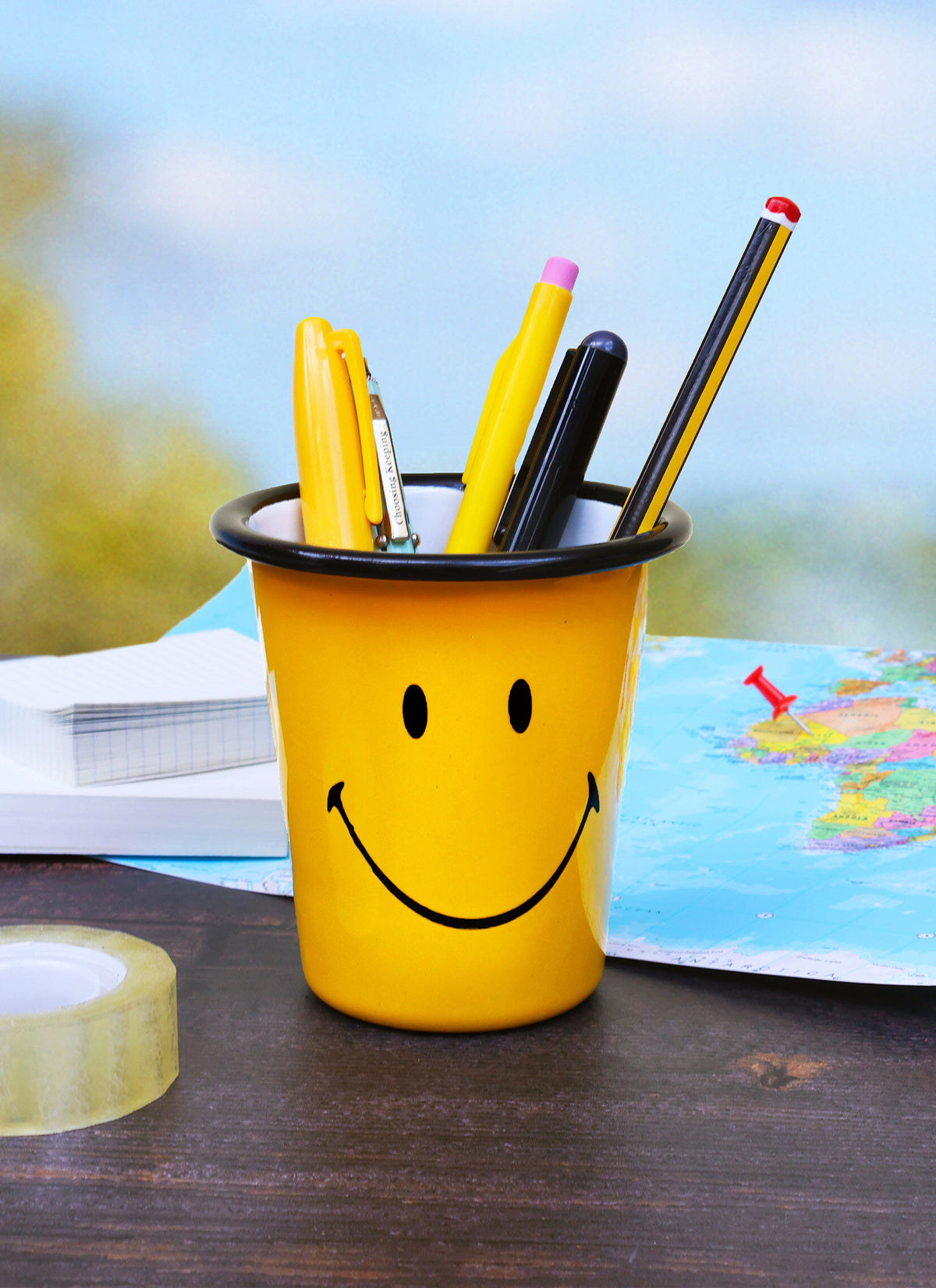 Smiley Enamel Tumbler