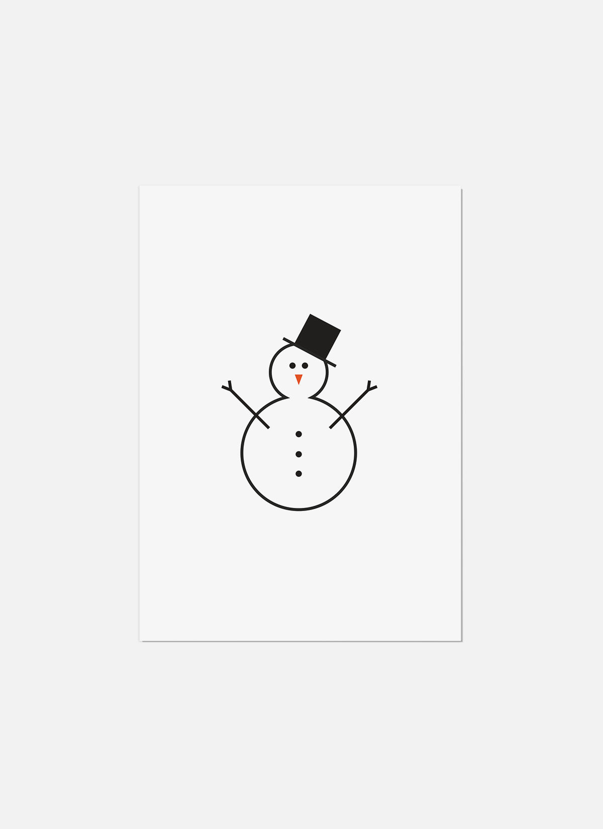 Snowman Christmas Card