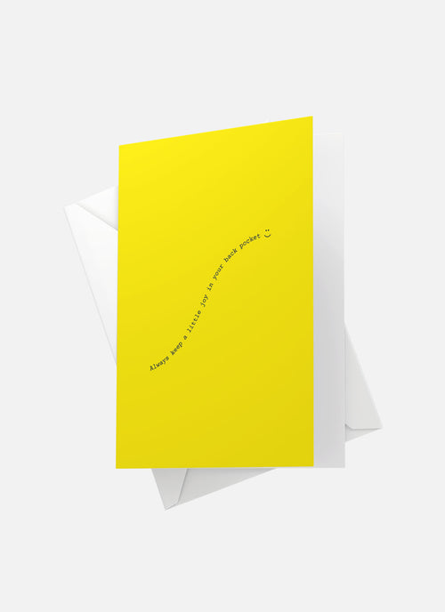 Back Pocket Joy Greeting Card