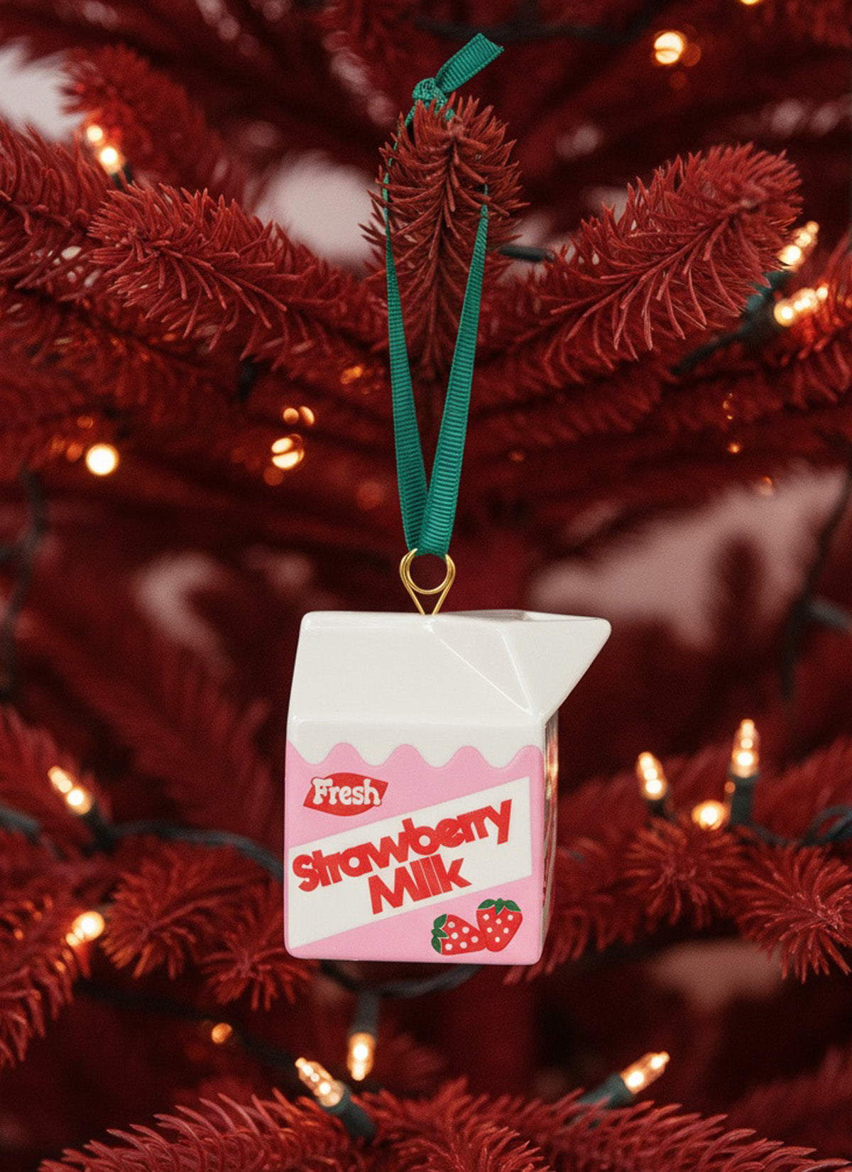 Strawberry Milk Bauble