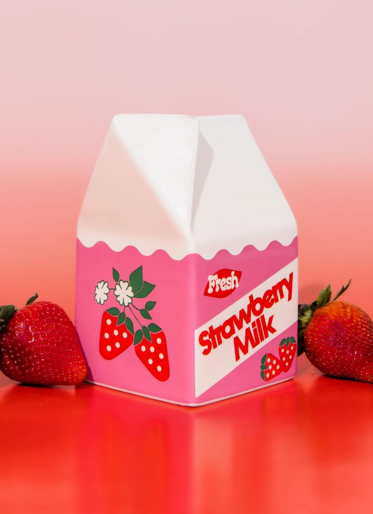 Strawberry Milk Vase