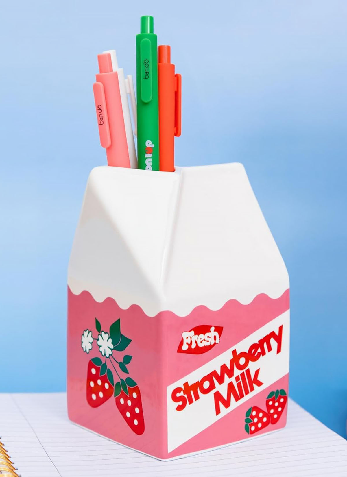 Strawberry Milk Vase