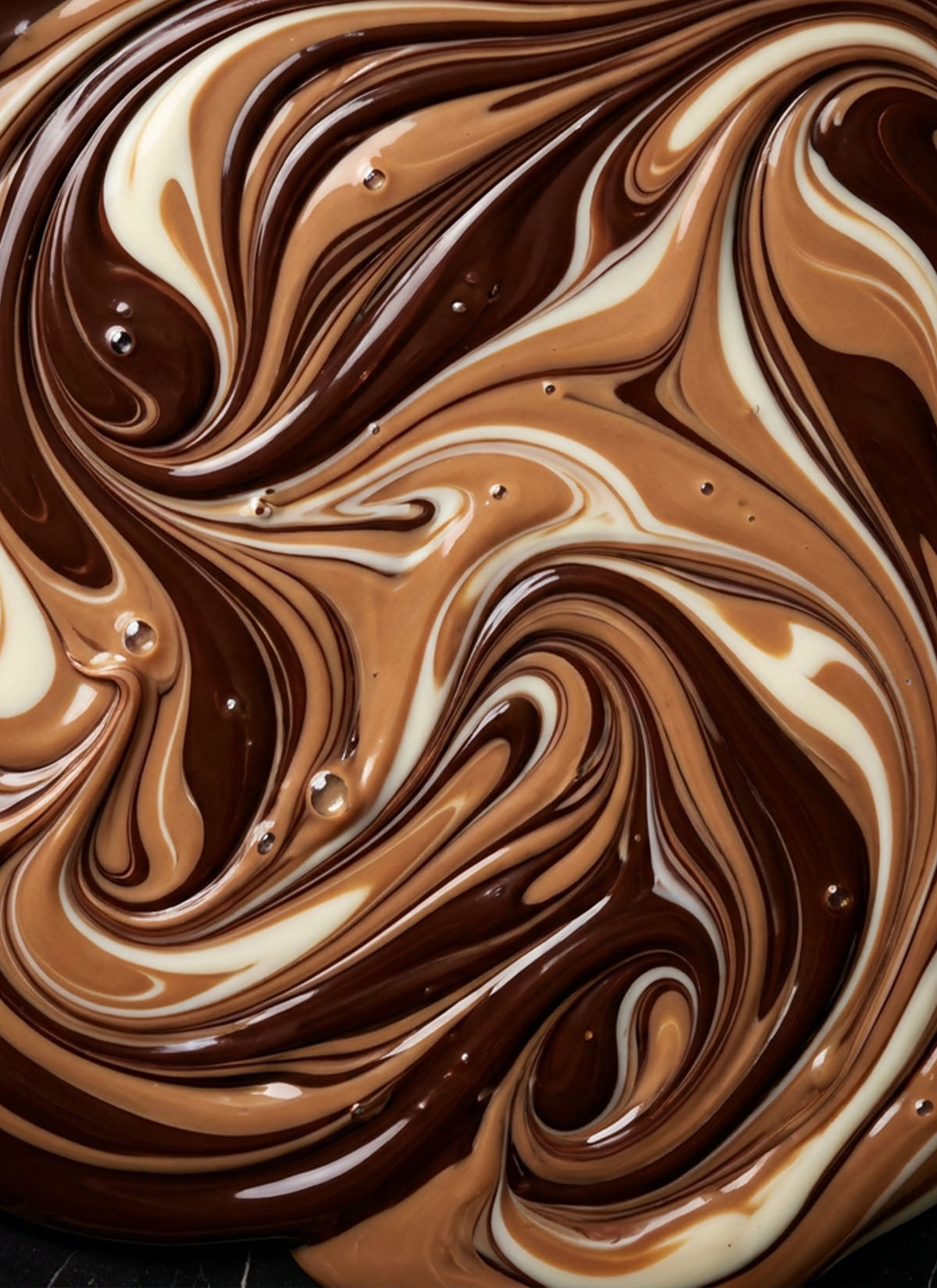 Swirly Marbled Chocolate Bar