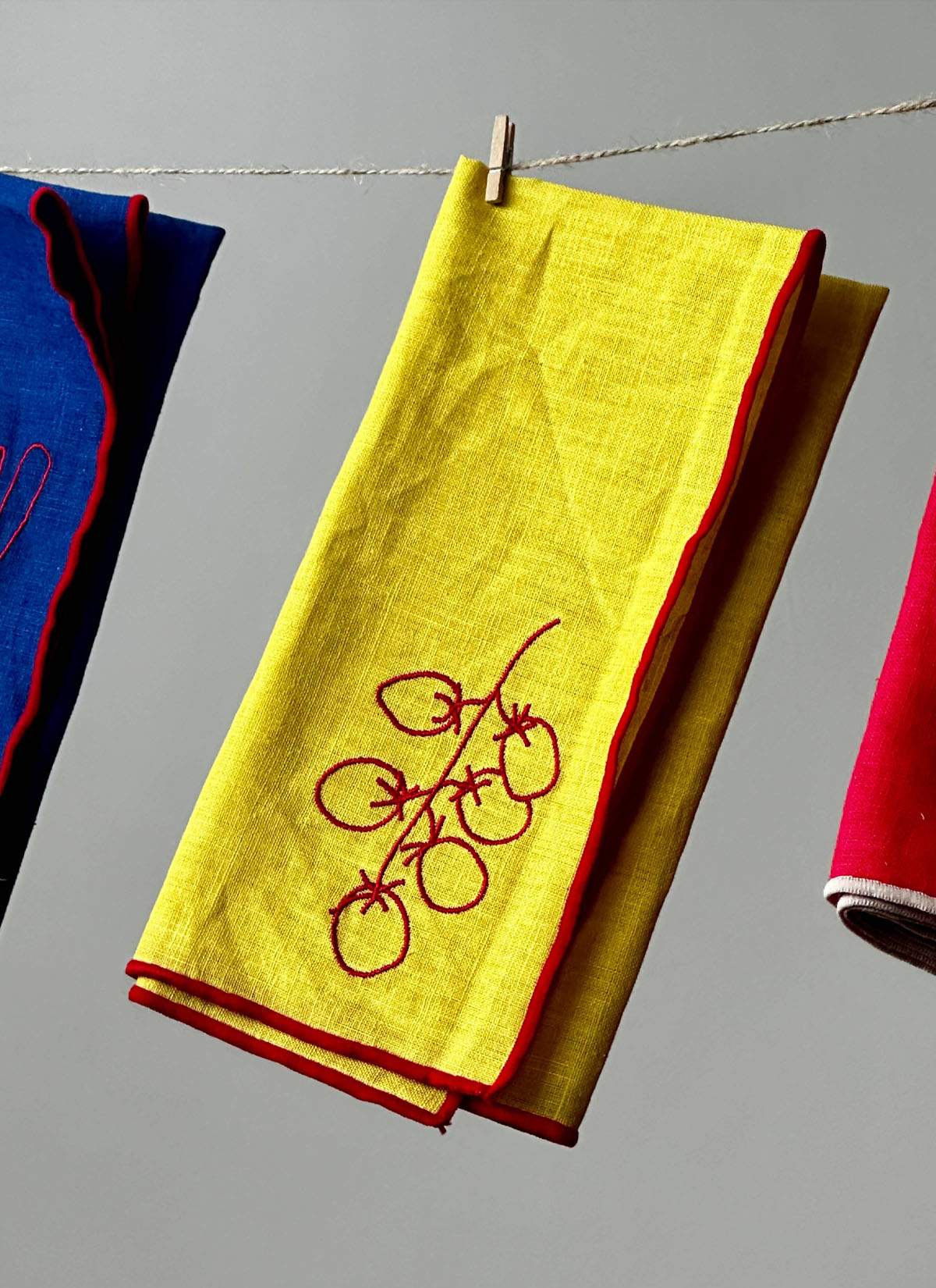 Set of 2 Vine Tomatoes Napkins