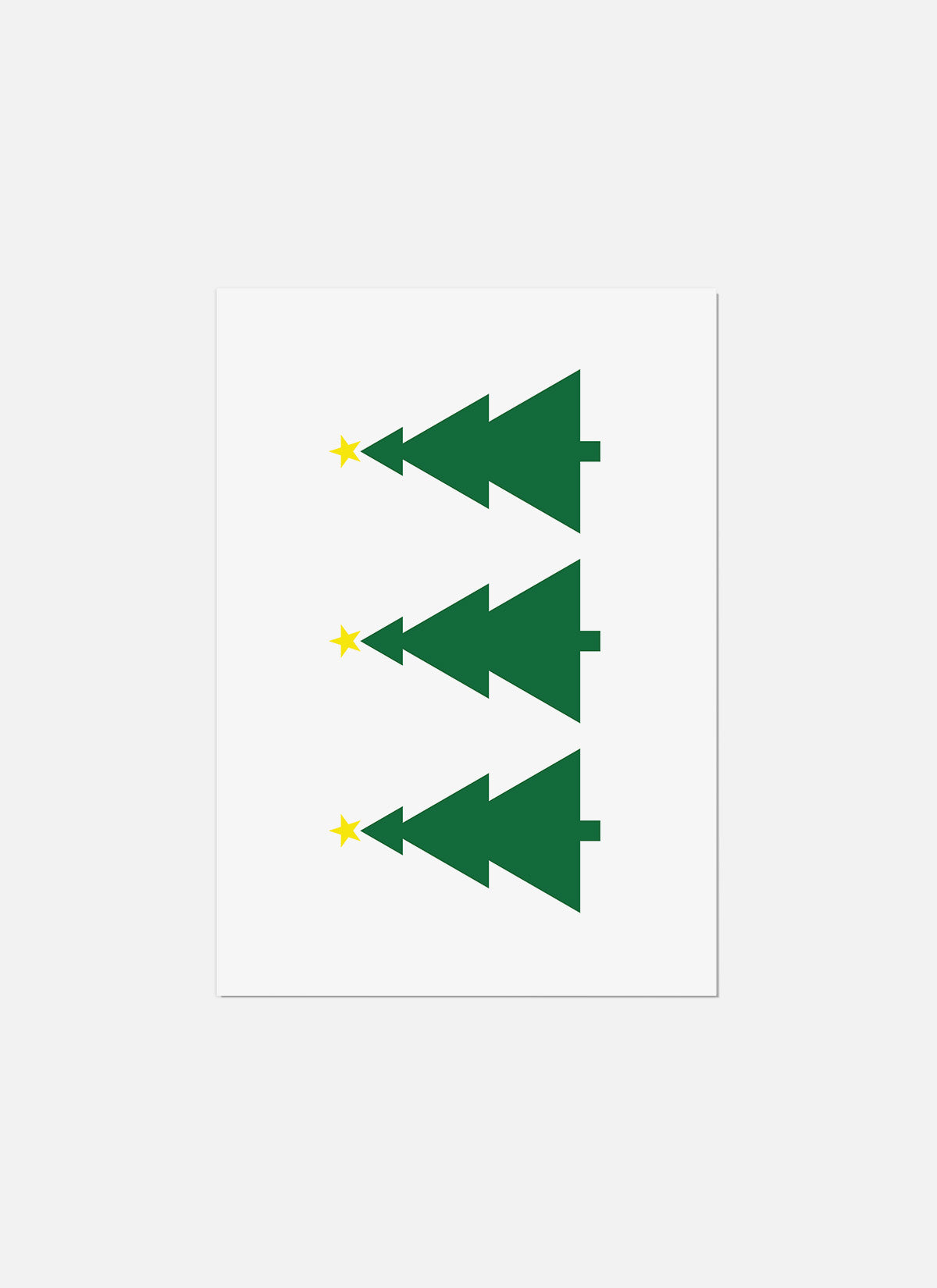 Xmas Trees Christmas Card