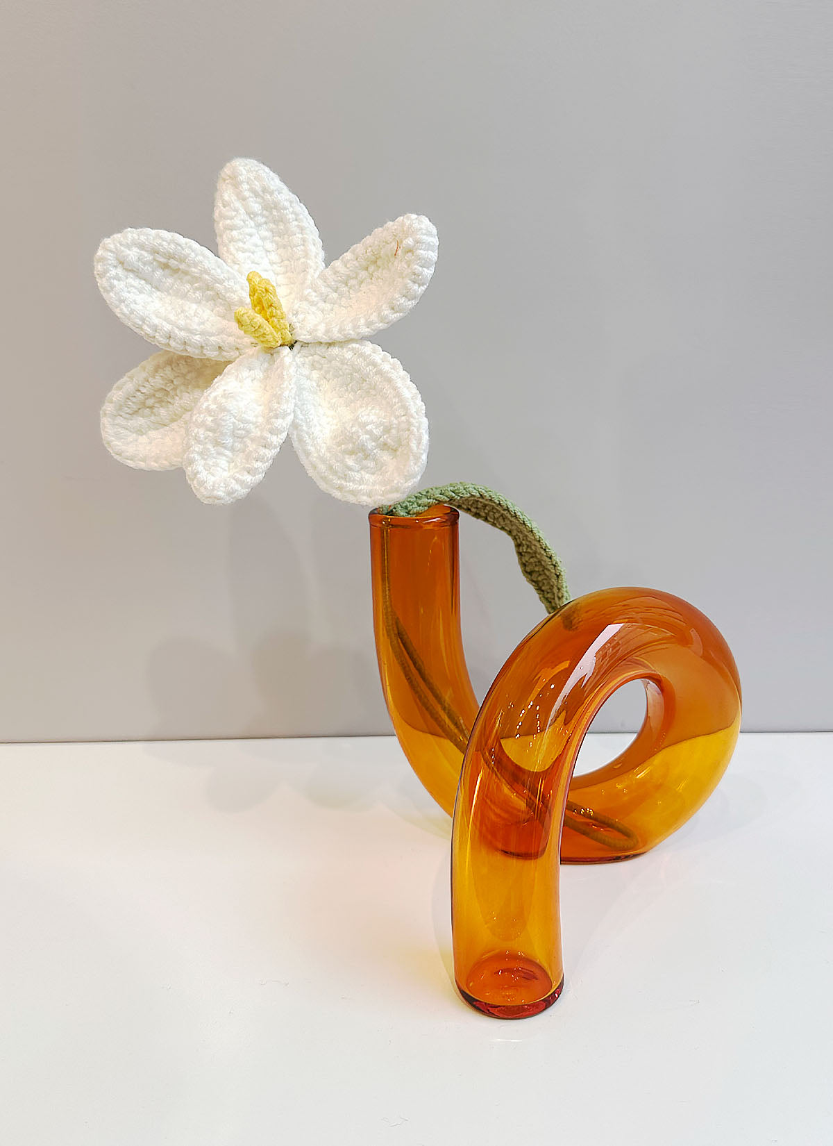 Twist Glass Candlestick / Stem Vase